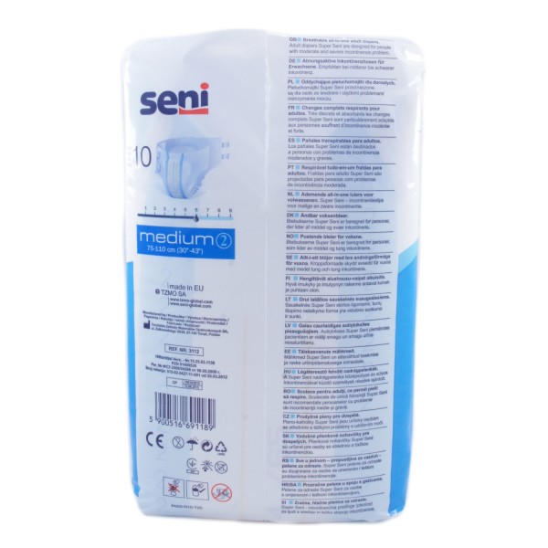 Подгузники для взрослых Super Seni Medium 2 (10 шт) Подгузники для взрослых Super Seni Medium 2 (10 шт)