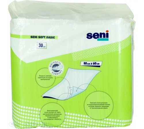 Пелёнки гигиенические Seni Soft Basic 90*60 см (30 шт)