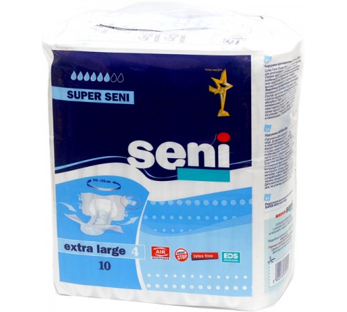 Подгузники для взрослых Super Seni Extra Large 4 (10 шт)