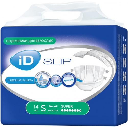 Подгузники для взрослых iD Slip Размер S (14 шт)