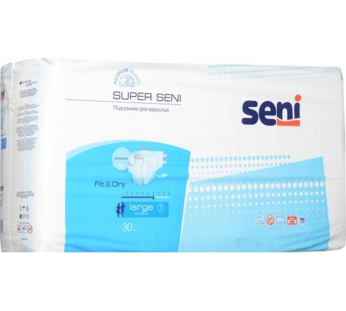 Подгузники для взрослых Super Seni Large 3 (30 шт)