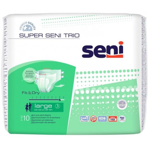 Подгузники для взрослых Seni Super Trio Large 3 (10 шт)