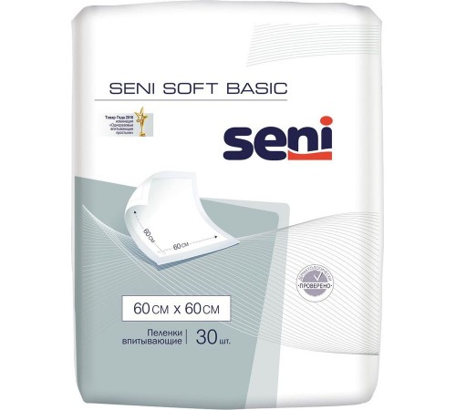 Пелёнки гигиенические Seni Soft Basic 60*60 см (30 шт)