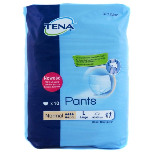 Подгузники-трусы для взрослых Tena Pants Normal Large 100-135 см (10 шт)