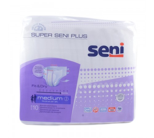 Подгузники для взрослых Super Seni Plus Medium 2 (10 шт)