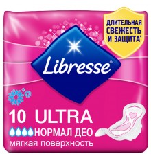 Прокладки Libresse Ultra Normal Deo (10 шт)