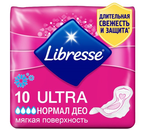 Прокладки Libresse Ultra Normal Deo (10 шт)