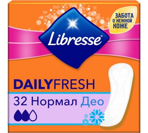 Прокладки ежедневные Libresse DailyFresh Normal Deo (32 шт)