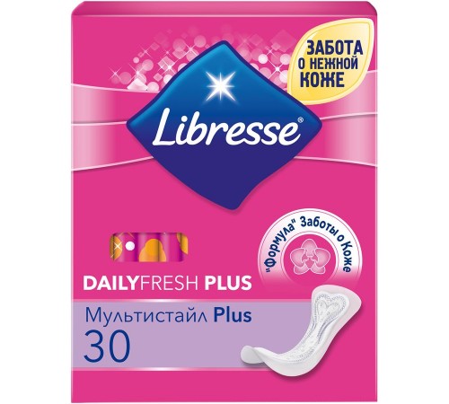 Прокладки ежедневные Libresse DailyFresh Plus Multistyle (30 шт)