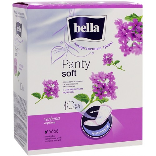 Прокладки Bella Panty Soft Ежедневные с экстрактом вербены (40 шт)