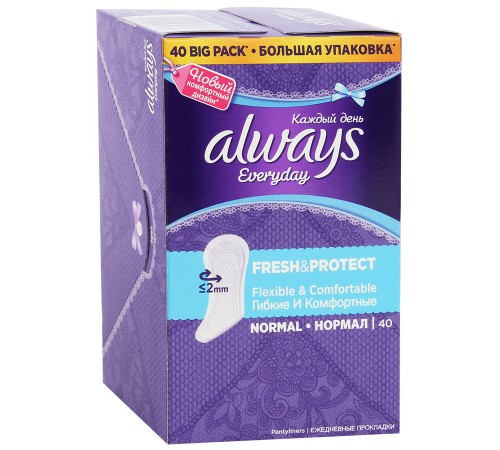 Прокладки ежедневные Always Каждый день Fresh&Protect Normal (40 шт)