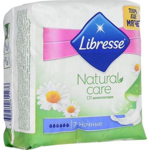 Прокладки Libresse Natural Care Maxi Super Goodnight (7 шт)