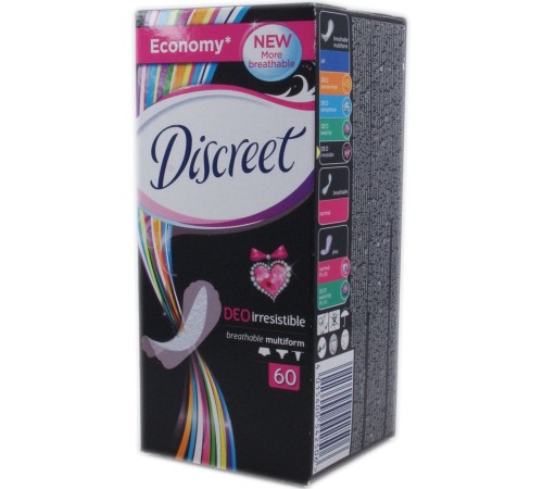 Прокладки ежедневные Discreet Deo Irresistible (60 шт)