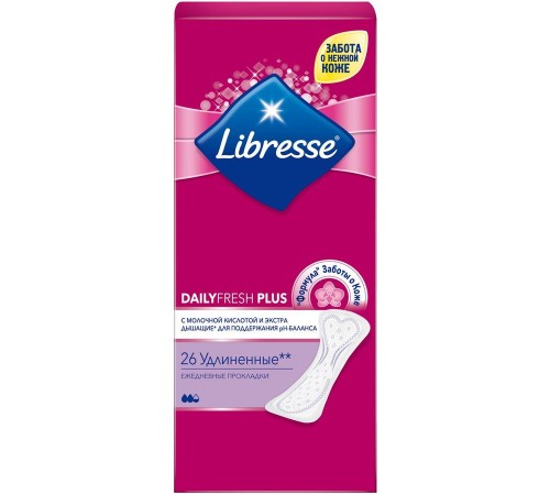 Прокладки ежедневные Libresse DailyFresh Plus (26 шт)