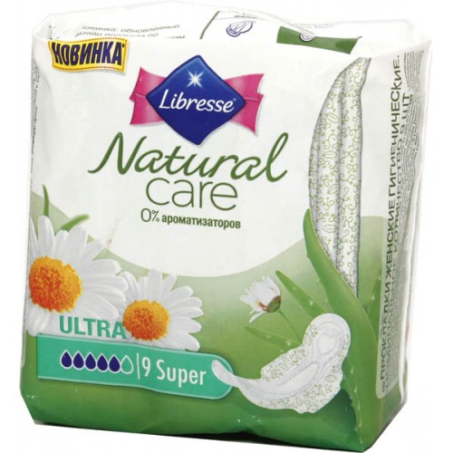 Прокладки Libresse Natural Care Ultra Super (9 шт)