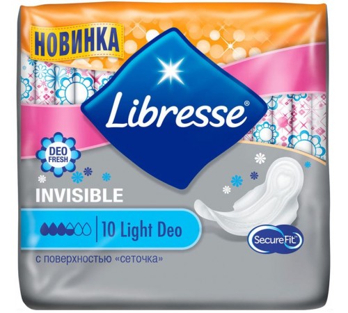 Прокладки Libresse Invisible Ultra Light Deo (10 шт)