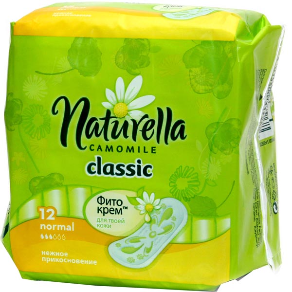 Прокладки Naturella Camomile Classic Normal без крылышек (12 шт)