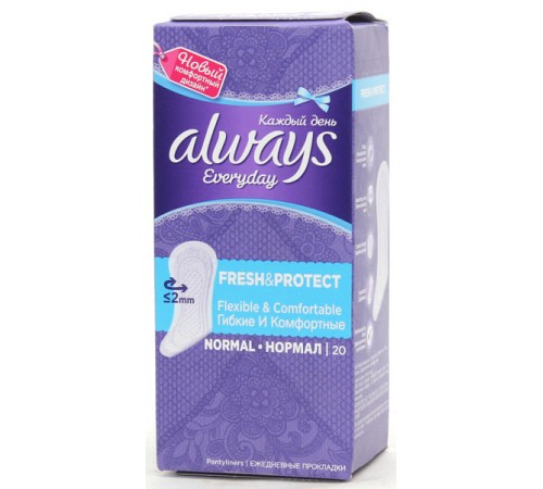 Прокладки ежедневные Always Normal Fresh&Protect (20 шт)