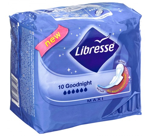 Прокладки Libresse Invisible Goodnight ночные (10 шт)