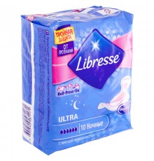 Прокладки Libresse Ultra Goodnight ночные (10 шт)