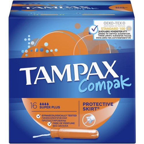 Тампоны Tampax Compak Super Plus с аппликатором (16 шт)