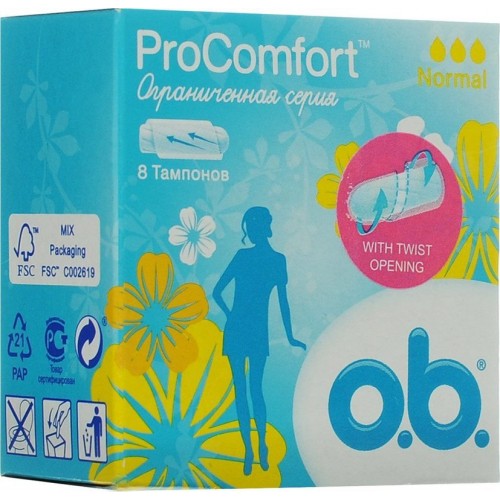 Тампоны O.B. ProComfort Normal (8 шт)
