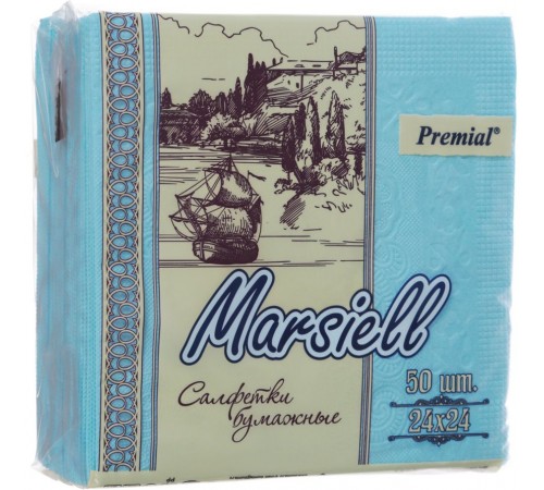 Салфетки бумажные Premial Marsiell 2 слоя (50 шт)