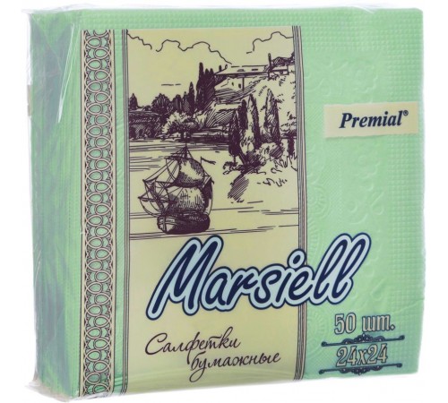 Салфетки бумажные Premial Marsiell 2 слоя (50 шт)