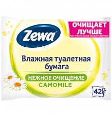 Туалетная бумага влажная Zewa Ромашка (42 шт)