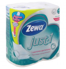 Туалетная бумага Zewa Exclusive четырехслойная Just1 (4 шт)