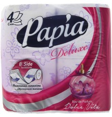 Туалетная бумага Papia Deluxe Dolce Vita четырехслойная (4 шт)
