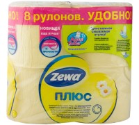 Туалетная бумага Zewa Плюс двухслойная Ромашка (8 шт)