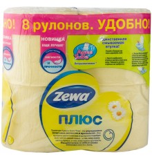 Туалетная бумага Zewa Плюс двухслойная Ромашка (8 шт)