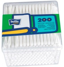 Ватные палочки Bella Cotton квадрат (200 шт)