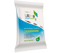 Влажные салфетки Faberlic Ultra Clean Green против жирного блеска с маслом мануки (15 шт)