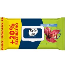 Влажные салфетки Emily Style Райские цветы (100+20 шт)