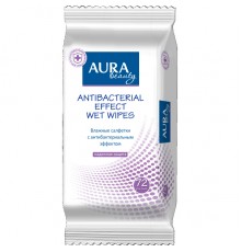 Влажные салфетки Aura Beauty Антибактериальные (72 шт)