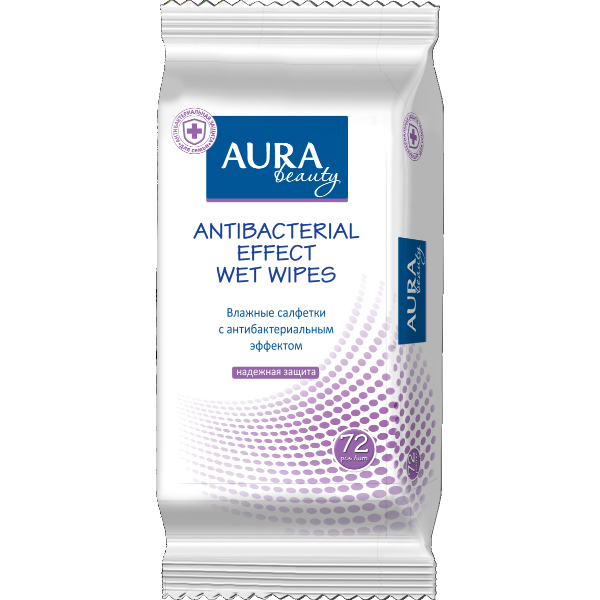 Влажные салфетки Aura Beauty Антибактериальные (72 шт) Влажные салфетки Aura Beauty Антибактериальные (72 шт)
