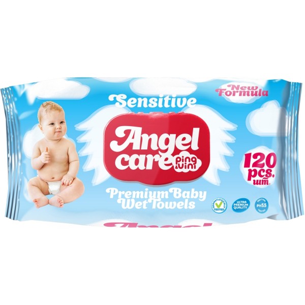 Влажные салфетки AngelCare Sensitive (120 шт)