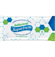 Влажные салфетки Superfresh Антибактериальные (15 шт)