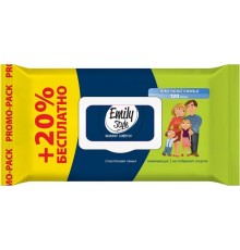 Влажные салфетки Emily Style Для всей семьи (100+20 шт)