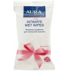 Влажные салфетки Aura Beauty для интимной гигиены (15 шт)