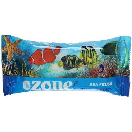 Влажные салфетки Ozone Морская свежесть (15 шт)