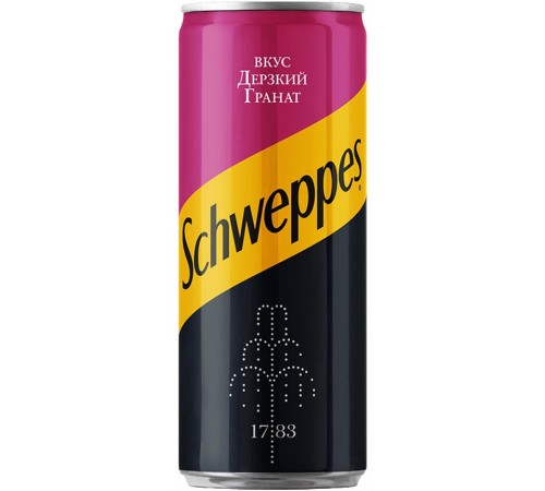 Напиток газированный Schweppes Дерзкий Гранат (0.33 л) ж/б