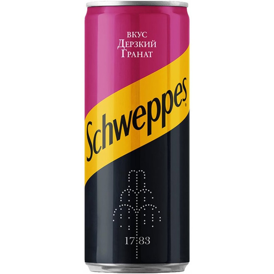 Напиток газированный Schweppes Дерзкий Гранат (0.33 л) ж/б купить с  доставкой по Владикавказу | Alania-Market