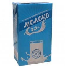 Молоко Славянский ГОСТ ультрапастеризованное 2.5% (1 л) ТБА