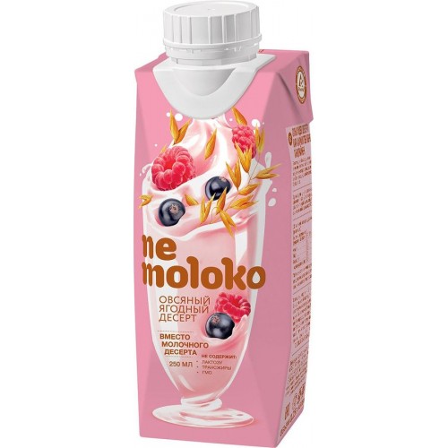Напиток овсяный Nemoloko Ягодный десерт (0.25 л)