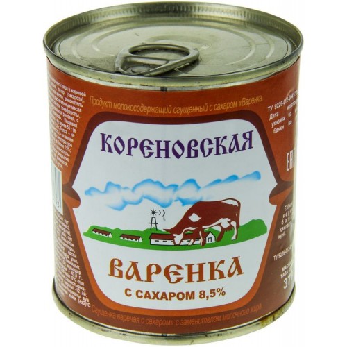 Сгущенка Кореновская Варенка 8.5% (370 гр) ж/б