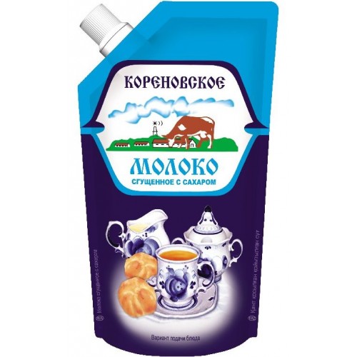 Молоко сгущенное Кореновское с сахаром 0.2% (270 гр) д/п
