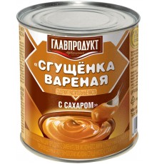 Сгущенка Главпродукт Вареная с сахаром 8.5% (380 гр)
